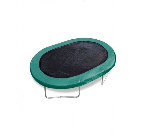 trampoline afdekhoes zwart ovaal 2,44 x 3,51 meter