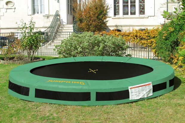 trampoline InGround Classic 2,44 meter zwart/groen