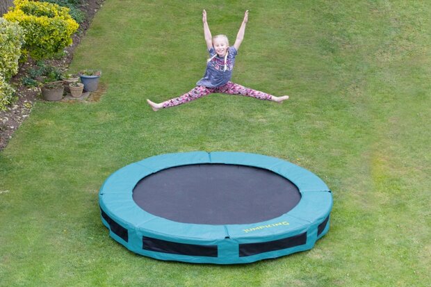 trampoline InGround Classic 2,44 meter zwart/groen