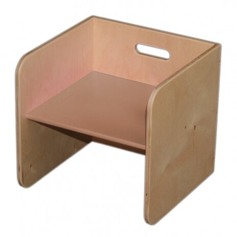 kubusstoel 32 cm blank