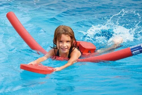 zwemplank Sprint junior 34 x 21 cm rood