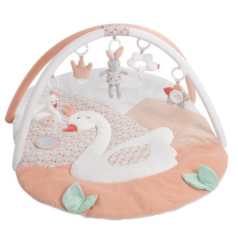 3D speelkleed Zwanenmeer 105 cm zalmroze/wit