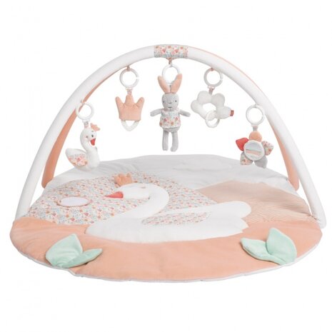 3D speelkleed Zwanenmeer 105 cm zalmroze/wit
