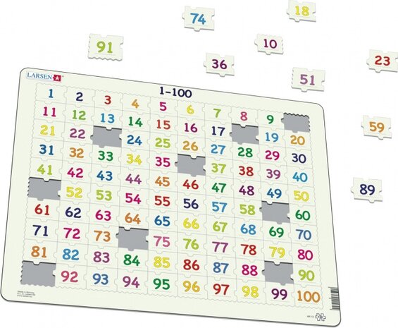 legpuzzel Maxi Leren tellen 100 stukjes