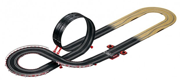 GO! racebaanset Super Rally 490 cm zwart/bruin
