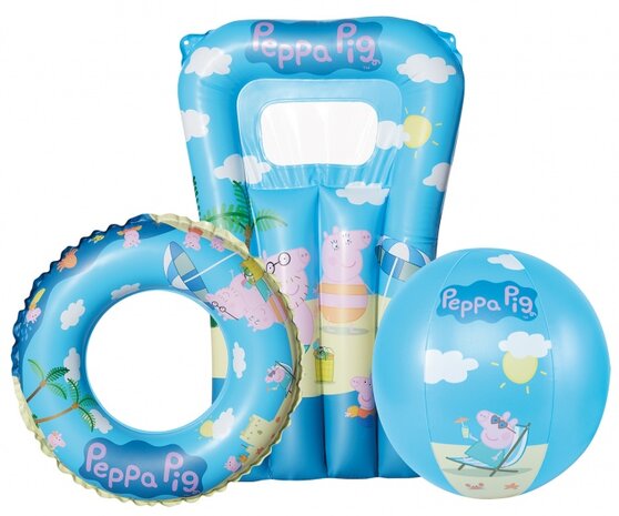 waterspeelset Peppa Pig 67 x 43 cm 3-delig blauw