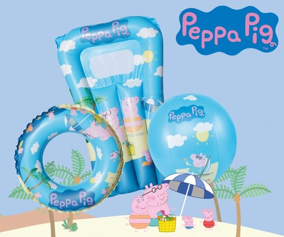 waterspeelset Peppa Pig 67 x 43 cm 3-delig blauw