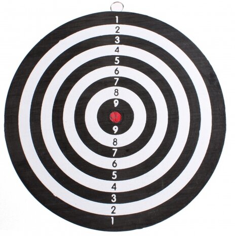 dartbord 24 cm met 2 pijlen