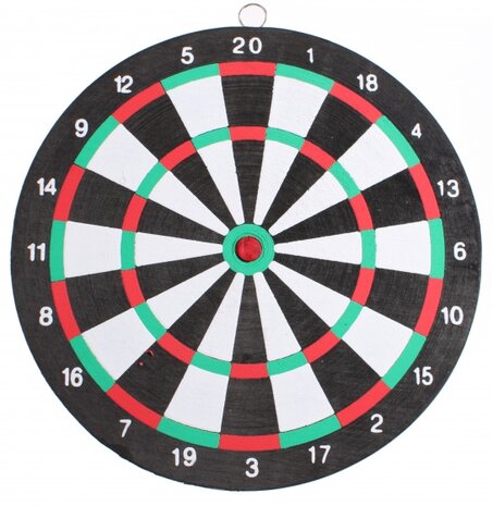 dartbord 24 cm met 2 pijlen