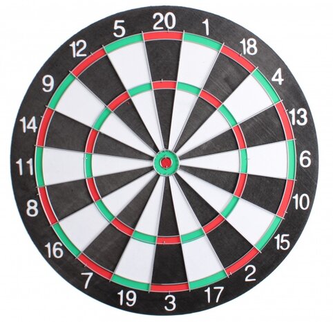 dartbord 40,5 cm met 6 pijlen
