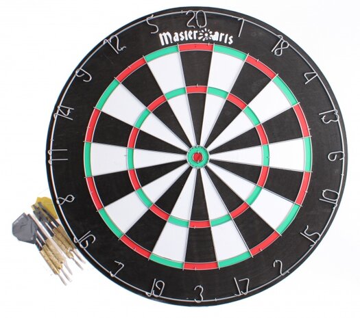 dartbord 45 cm met 6 pijlen