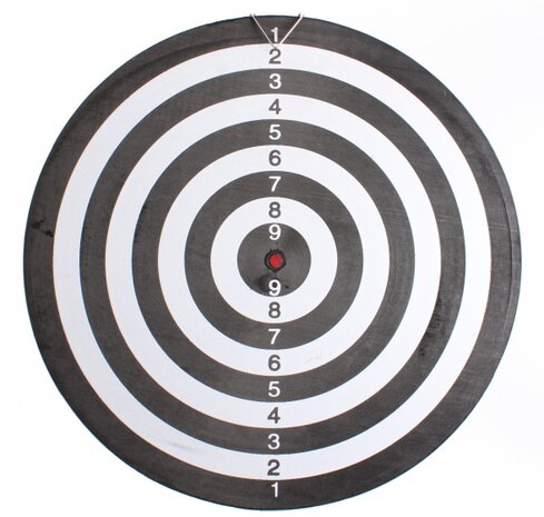 dartbord 45 cm met 6 pijlen
