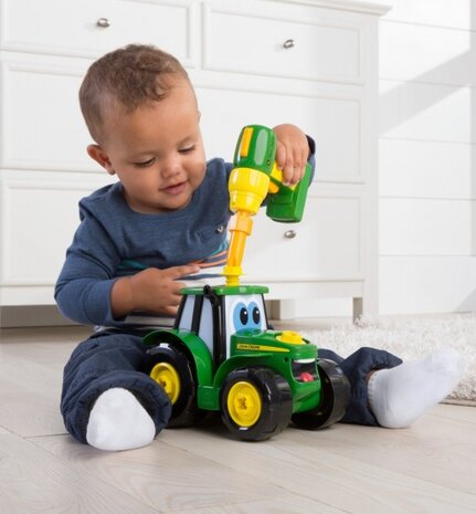 bouwpakket Johnny Tractor - John Deere 16-delig groen