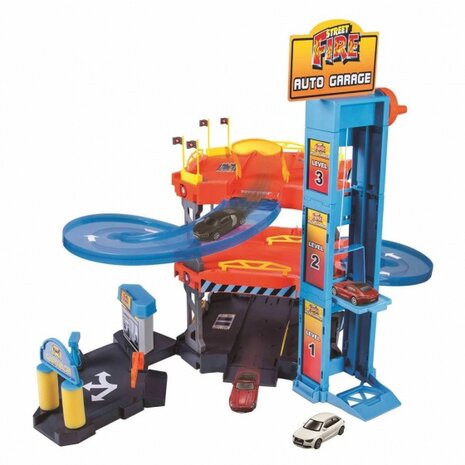 autogaragespeelset Street Fire 1:43 multicolor