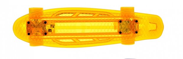 verlicht skateboard incl. accu 55 cm oranje