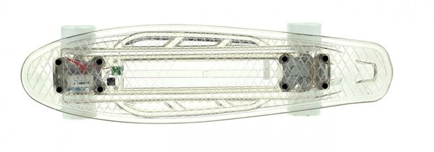 verlicht skateboard incl. accu 55 cm transparant