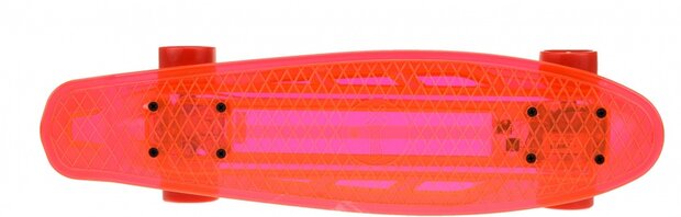 verlicht skateboard incl. accu 55 cm rood