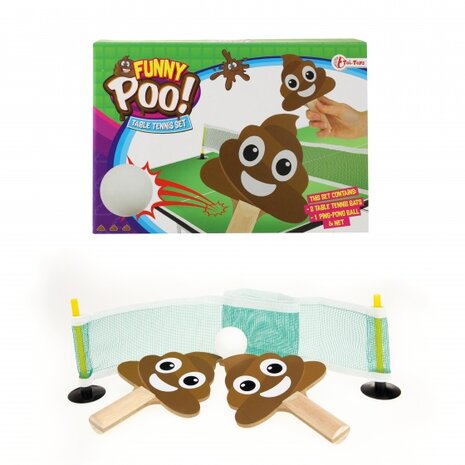 pingpongset drollen 4-delig