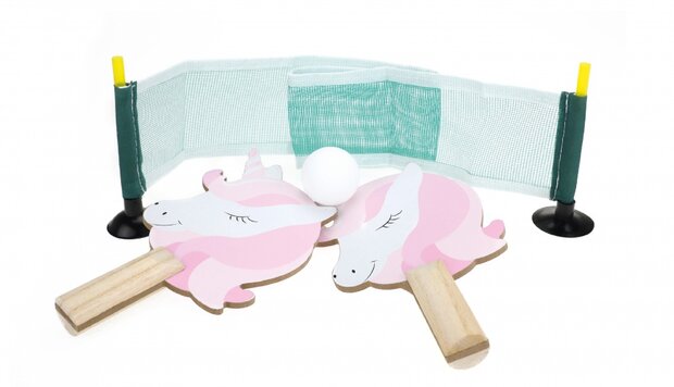pingpongset unicorn 4-delig