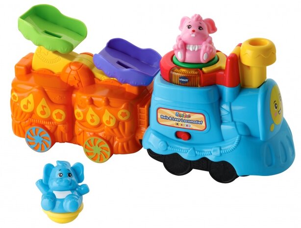 ZoomiZooz Reis &amp; Leer Locomotief 350 cm multicolor