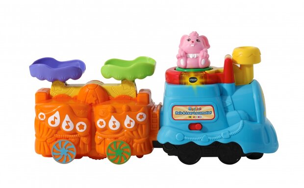 ZoomiZooz Reis &amp; Leer Locomotief 350 cm multicolor