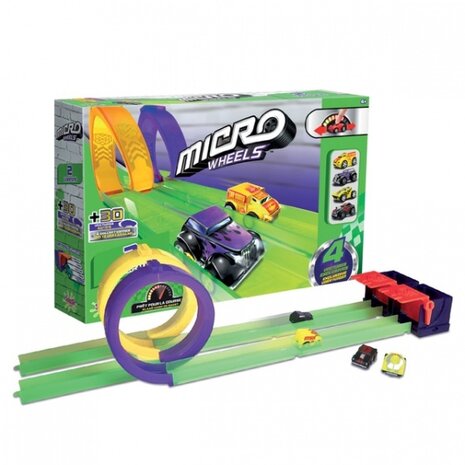 Micro Wheels racebaanset 14-delig