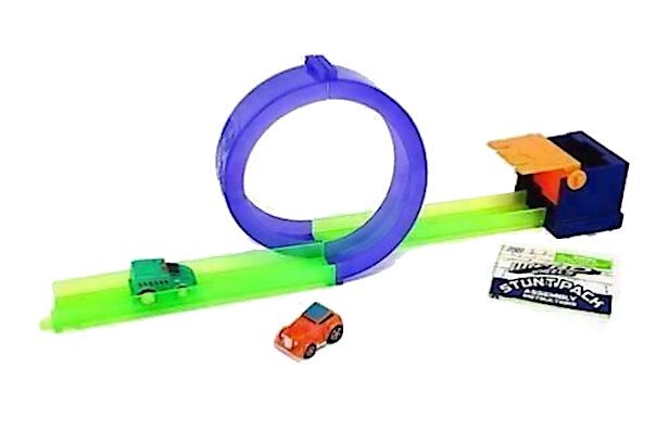 Micro Wheels racebaanset 5-delig groen/paars