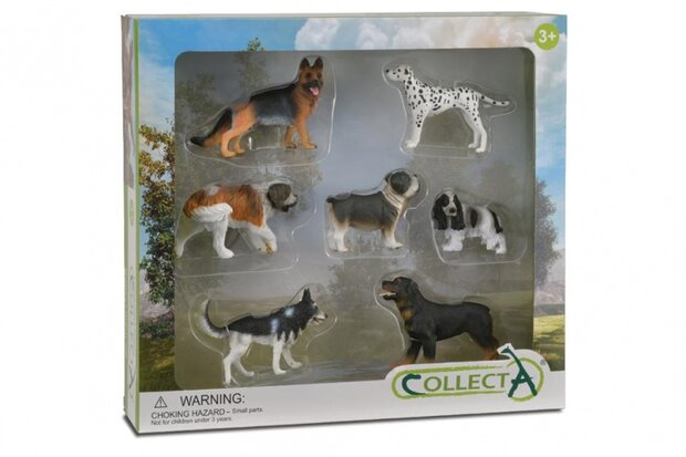 honden: speelset in giftverpakking 7-delig herder