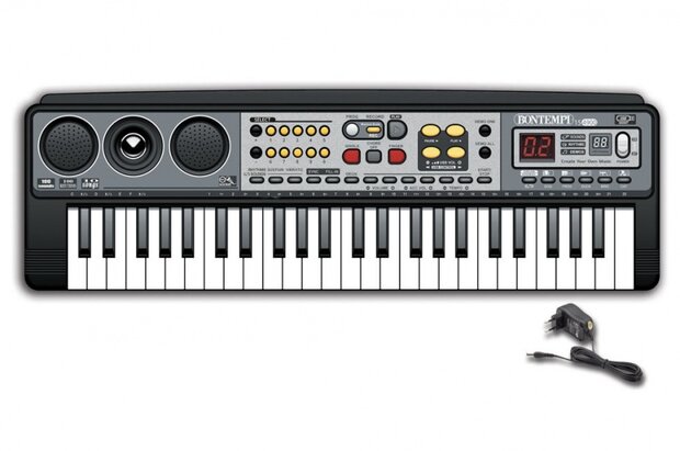 digitaal keyboard 54 cm zwart