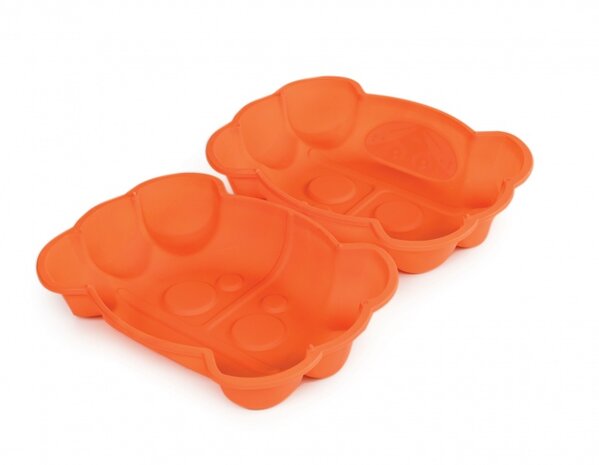 zandbak met deksel Krab 96 x 68 x 18 cm oranje