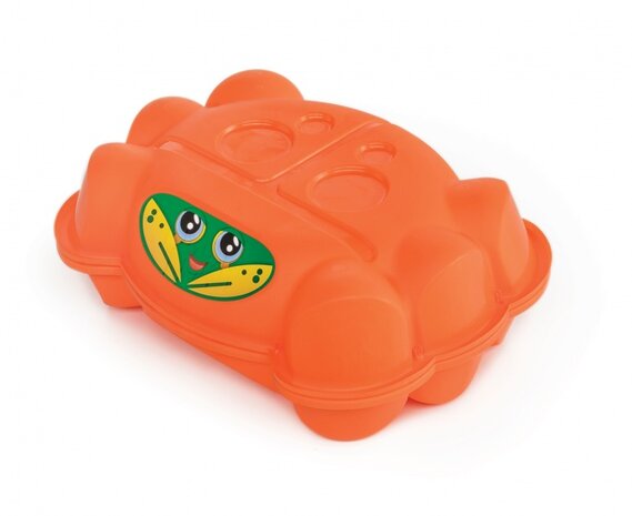 zandbak met deksel Krab 96 x 68 x 18 cm oranje