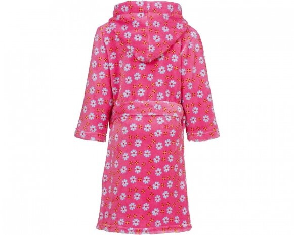 badjas bloemen meisjes roze maat 134/140