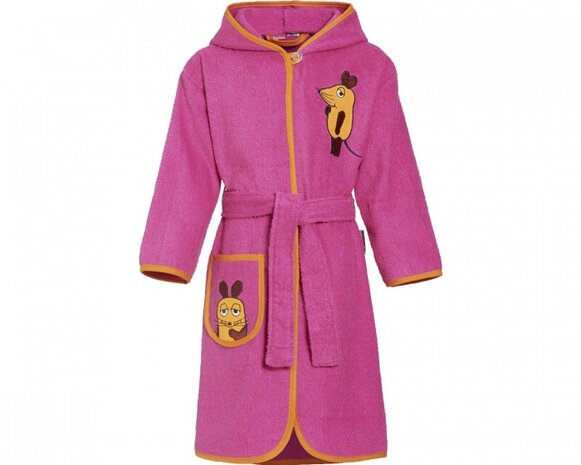 badjas muis roze junior maat 74/80