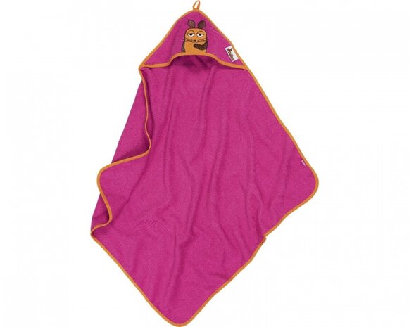 badponcho muis roze junior maat S