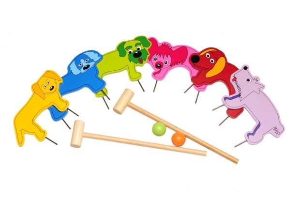 croquetspel Crocket Jr 11-delig multicolor