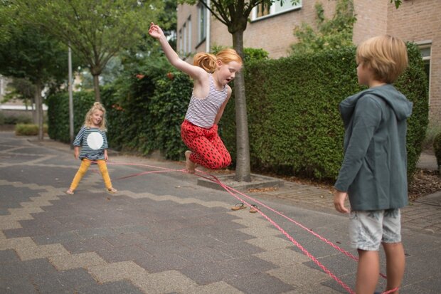 springelastiek 300 cm rood