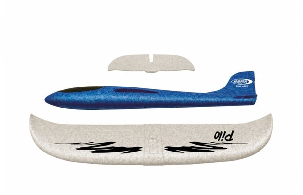 werpvliegtuig Pilo foam junior wit 46 cm