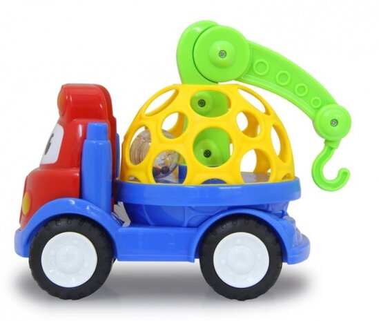 vrachtwagen met kraan 21 cm multicolor