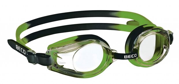 zwembril Rimini polycarbonaat junior groen/zwart