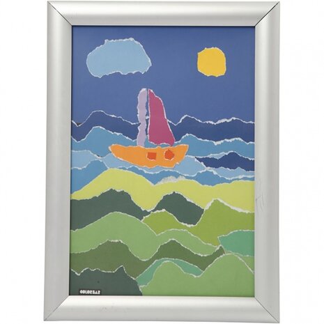 lijst A4 zilver aluminium 33 x 24 cm