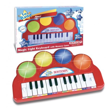 keyboard Magic Light 22 toetsen rood 28 cm