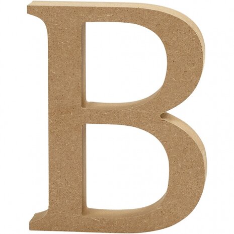 houten letter B 8 cm