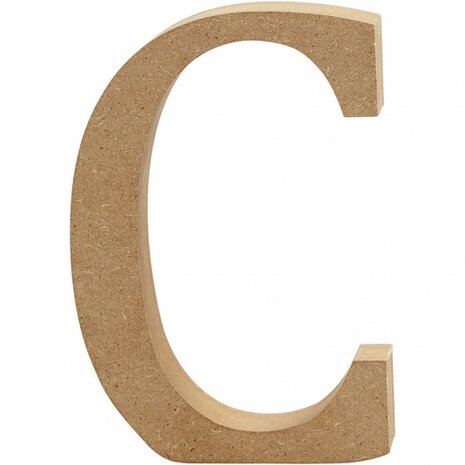houten letter C 8 cm