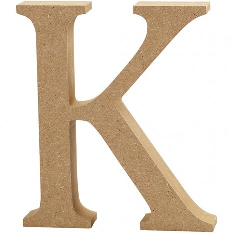 houten letter K 8 cm