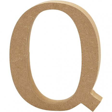 houten letter Q 8 cm
