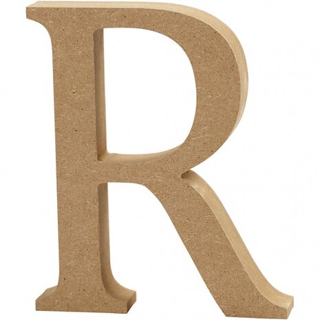 houten letter R 8 cm