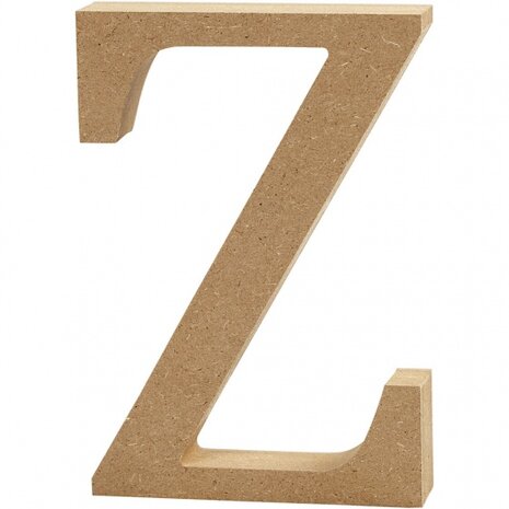 houten letter Z 8 cm