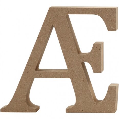 houten letter &AElig; 8 cm