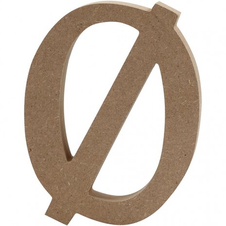 houten letter &Oslash; 8 cm