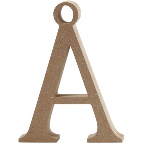 houten letter &Aring; 8 cm hout